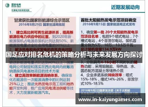 国足应对排名危机的策略分析与未来发展方向探讨